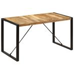 vidaXL Eettafel 140x70x75 cm massief mangohout, Huis en Inrichting, Tafels | Eettafels, Verzenden, Nieuw