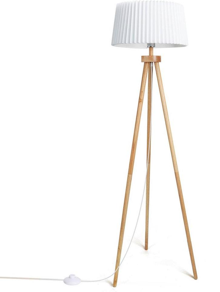 Vloerlamp - Staande lamp - 145 cm - Wit - Aigostar, Huis en Inrichting, Woonaccessoires | Overige, Nieuw, Verzenden