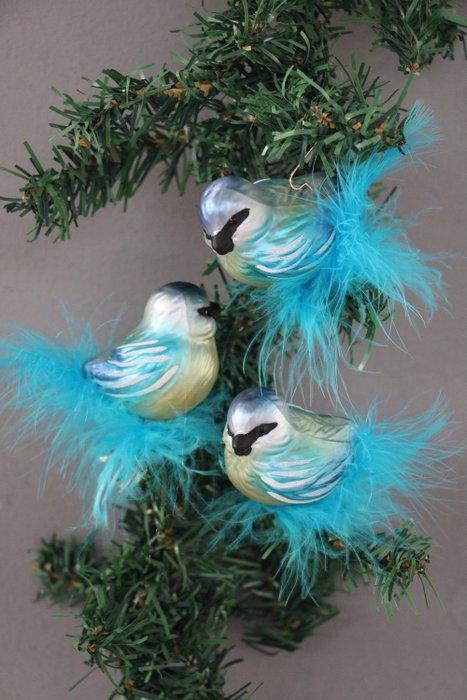 Inge-Glas: blauwmees vogel - Décoration de Noël en forme de, Antiquités & Art, Art | Objets design