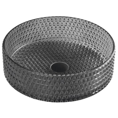 Glazen Waskom Gegraveerd Sapho Maragua 39,5 cm Zwart, Doe-het-zelf en Bouw, Sanitair, Overige typen, Nieuw, Ophalen of Verzenden