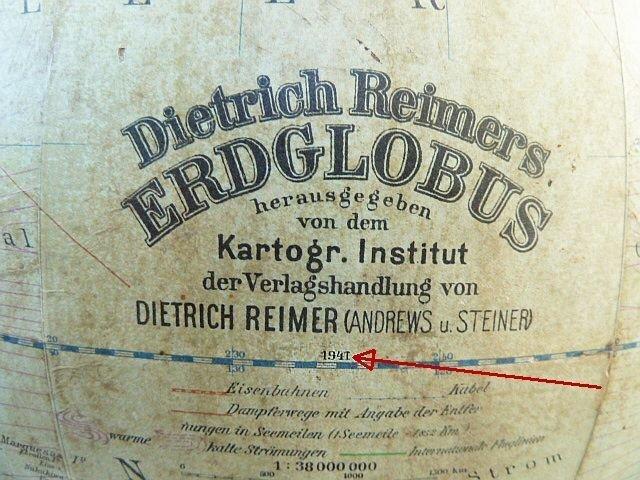 Celestial and terrestrial globes - 1940-1950 - Erdglobus -, Antiek en Kunst, Curiosa en Brocante