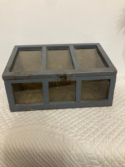 Vitrine - Hout - binnen serre, Antiek en Kunst, Curiosa en Brocante