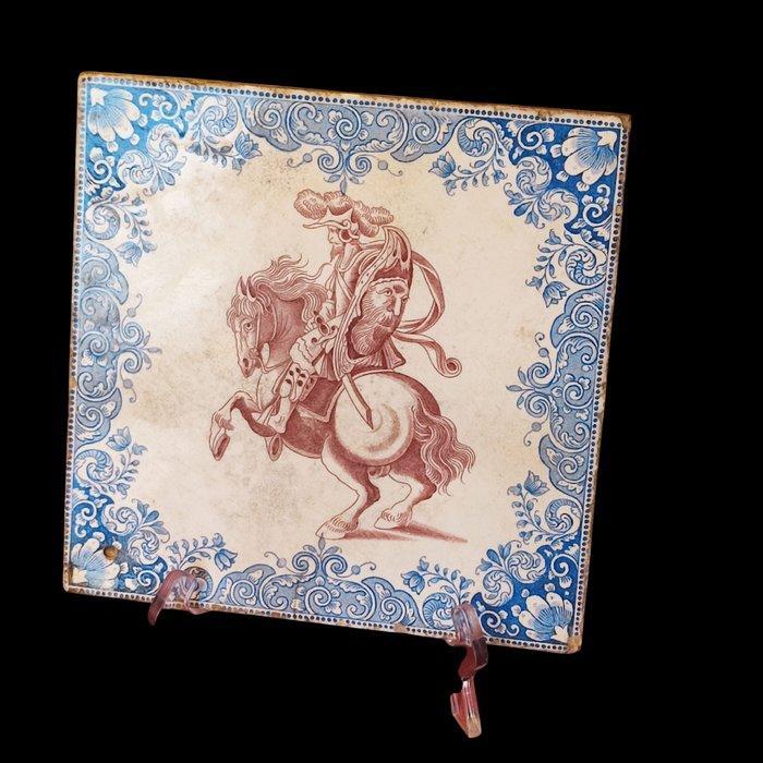 Tegel (2) - Sarreguemines ou Boch Frères & Longwy - Décor, Antiek en Kunst, Antiek | Glaswerk en Kristal