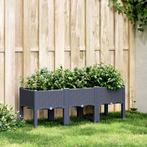 vidaXL Plantenbak met poten 120x40x42 cm polypropeen, Tuin en Terras, Verzenden, Nieuw