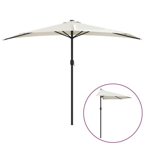 Balkon Deal: Halve Parasol -40%! Ideaal voor Stadsterrasjes!, Tuin en Terras, Parasols, 1 tot 2 meter, Waterdicht, Nieuw, Stokparasol