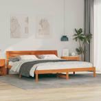 vidaXL Bedframe Wasbruin 180 x 200 cm Massief grenenhout, Verzenden, Nieuw