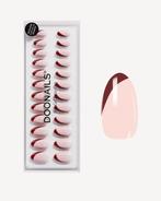 Doonails - Soft Gel Press Ons - Red Slate French Short Almon, Verzenden, Nieuw