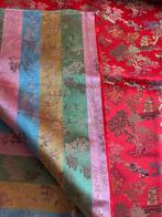 Luxueuze jacquardzijde met oosterse decoratie – 5 m x 90 cm, Antiek en Kunst