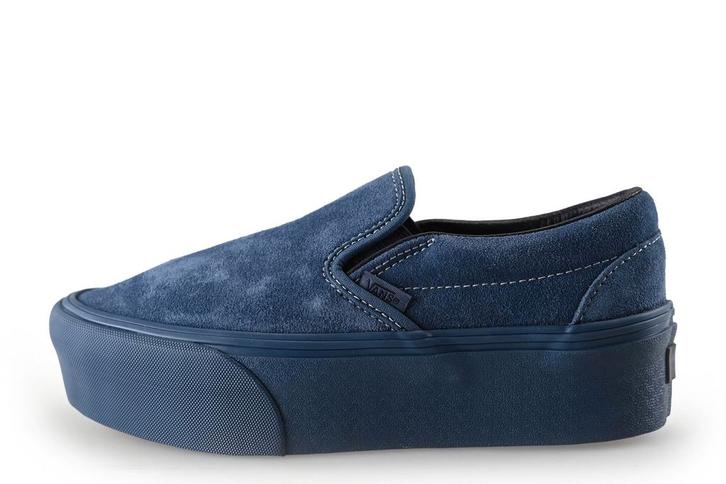 Vans instappers in maat 37 Blauw | 5% korting, Kleding | Dames, Schoenen, Blauw, Zo goed als nieuw, Instappers, Verzenden