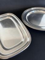 Presenteerblad (2) - Parel - Zilveren Metaal - Plats de, Antiek en Kunst