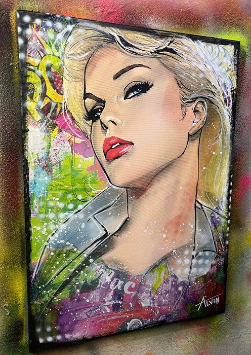 Alvin Silvrants (1979) - Very Pretty Blonde Girl, Antiek en Kunst, Kunst | Schilderijen | Modern