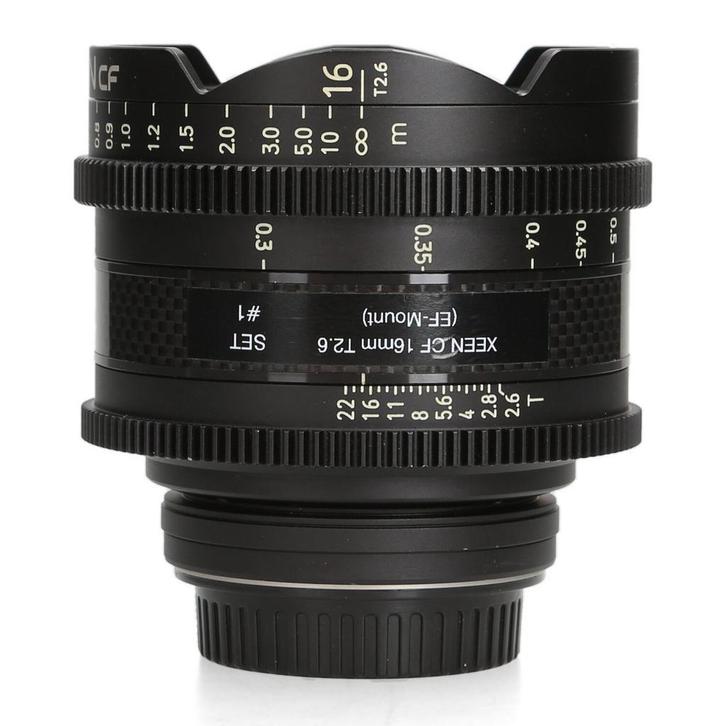 Samyang XEEN CF 16mm T2.6 - Canon EF, Audio, Tv en Foto, Foto | Lenzen en Objectieven, Zo goed als nieuw, Ophalen of Verzenden