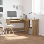 vidaXL Hoekbureau 120x140x75 cm bewerkt hout artisanaal, Huis en Inrichting, Bureaus, Verzenden, Nieuw