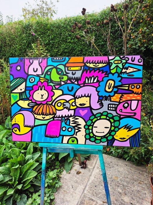 Kev Munday - Going Out Tonight, Antiek en Kunst, Kunst | Schilderijen | Modern