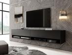 TV-Meubel Asino mat zwart - 180 cm, Overige materialen, Verzenden, 150 tot 200 cm, Nieuw