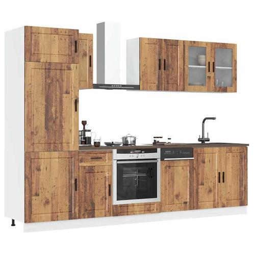 vidaXL 8-delige Keukenkastenset Kalmar bewerkt hout oud, Huis en Inrichting, Kasten | Overige, Nieuw, Verzenden