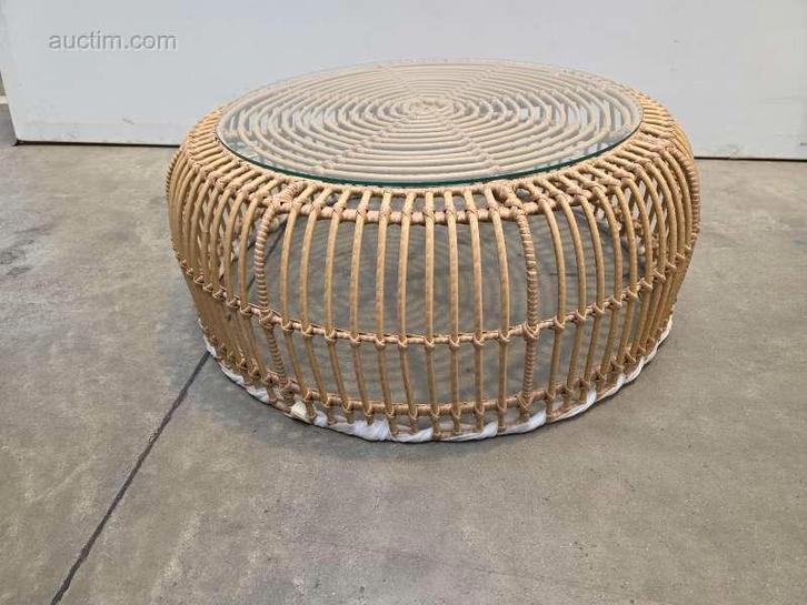 rieten bijzettafeltjes (9x), Zakelijke goederen, Horeca | Overige, Ophalen