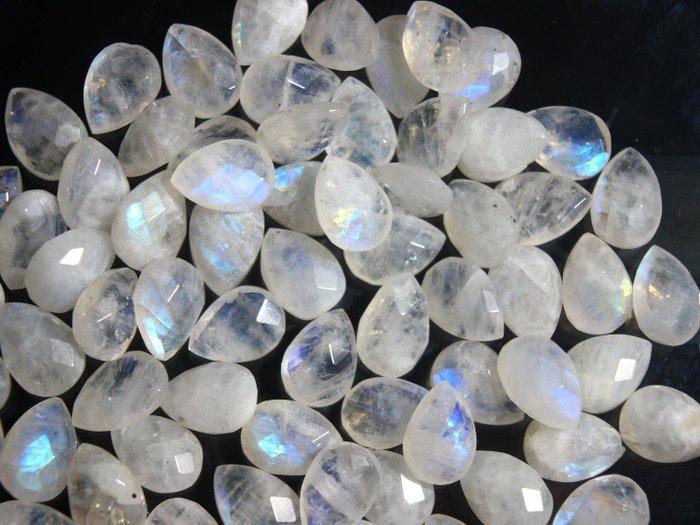 Collectie Ct. 132.30 maansteen - Cabochon - Hoogte: 10 mm -, Verzamelen, Mineralen en Fossielen