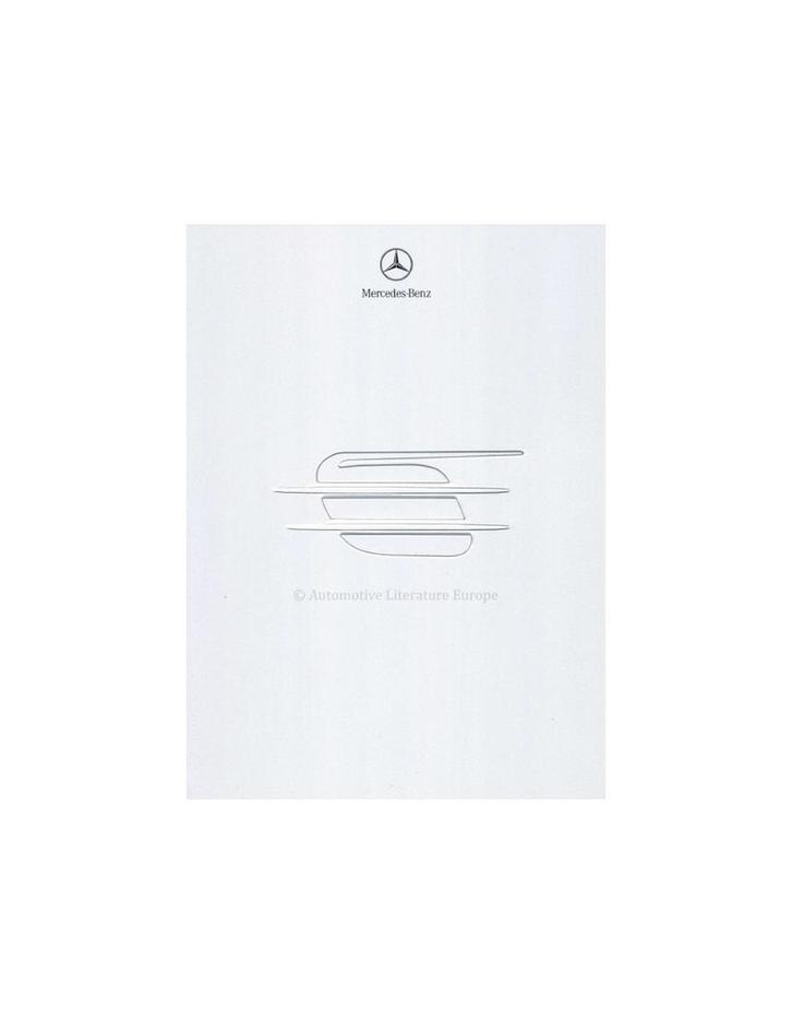 2001 MERCEDES BENZ SL KLASSE PERSMAP BOX ENGELS, Boeken, Auto's | Folders en Tijdschriften