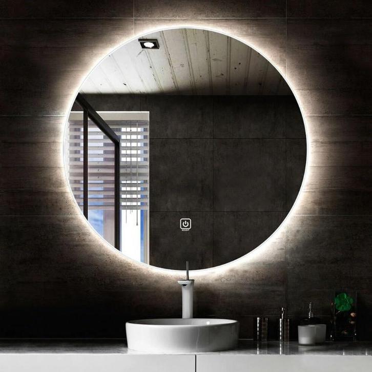 TM Ronde spiegel met LED verlichting 100cm incl., Auto diversen, Autogereedschap, Verzenden