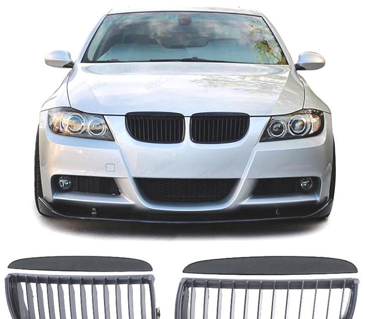 CALANDRES BMW E90 E91 05-08 LOOK M NOIR MAT, Auto-onderdelen, Carrosserie, Verzenden