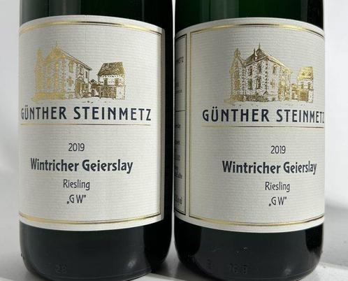 Günther Steinmetz: 2019 x2 Wintricher Geierlay Riesling Gw, Verzamelen, Wijnen