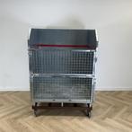 verrijdbare metalen gaascontainer met 3 dichte wanden, Zakelijke goederen, Kantoor en Winkelinrichting | Magazijn, Stelling en Opslag