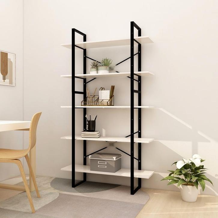 vidaXL Boekenkast met 5 schappen 100x30x175 cm grenenhout, Huis en Inrichting, Kasten | Boekenkasten, Nieuw, Verzenden