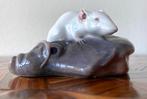 Royal Copenhagen - Figuur - Muis op rog - Porselein, Antiek en Kunst
