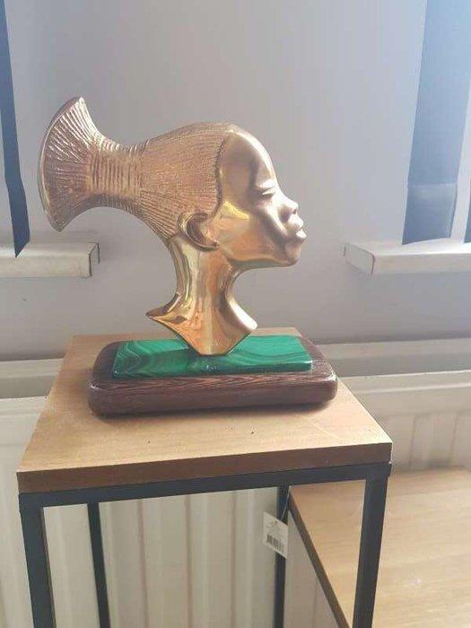 Bronzen beeld in - Beeldje - Afrika (Zonder Minimumprijs), Antiek en Kunst, Kunst | Niet-Westerse kunst