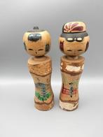 Creatieve Japanse kokeshi-poppen - Hout - Japan - Shwa