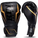 King Pro Boxing Kickboks Handschoenen KPB/BG THOR Leer Zwart, Verzenden