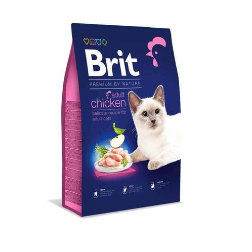 Brit premium by nature cat - adult chicken 8 kg, Dieren en Toebehoren, Katten-accessoires, Nieuw