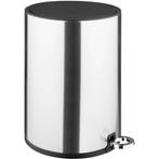 Pedaalemmer | Staal | Geborsteld | 6L | Klapdeksel | Anti, Verzenden, Nieuw in verpakking