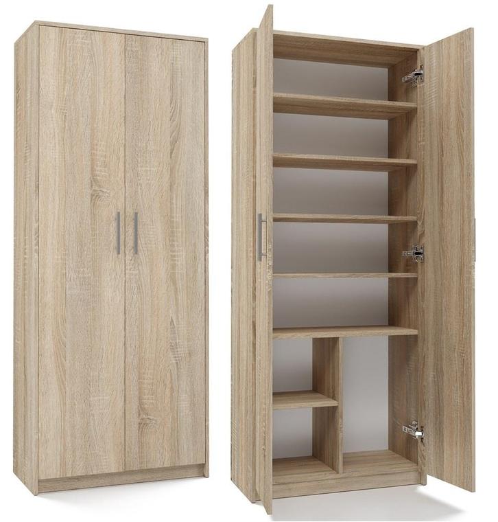 Kantoorkast-Kledingkast Sonoma (Kledingkasten, Slaapkamer), Huis en Inrichting, Kasten | Kleerkasten, 25 tot 50 cm, Nieuw, Overige houtsoorten