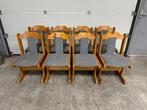 Stoel (8) - Hout - Set van 8 stoelen, Antiek en Kunst