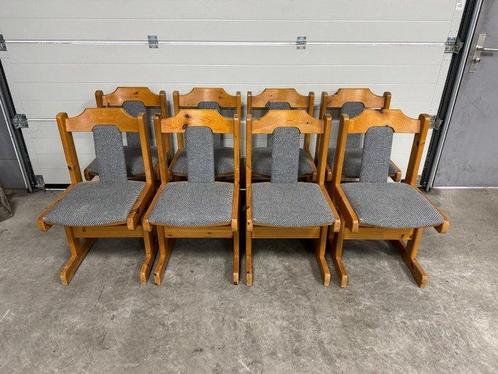 Stoel (8) - Hout - Set van 8 stoelen, Antiek en Kunst, Curiosa en Brocante