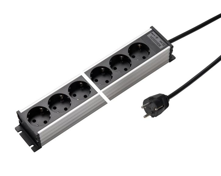 Martin Kaiser 4-Weg 45 graden Aluminium Stopcontactstrip, Doe-het-zelf en Bouw, Elektriciteit en Kabels, Verzenden