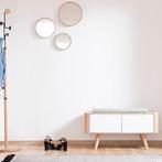 Gazzda | ena bench | Opbergbankje hout whitewash, Overige materialen, Verzenden, Minder dan 75 cm, Nieuw