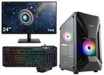 AMD Ryzen 5 RGB 6-Core Budget Game PC SET COMPLEET met 24..., Nieuw, Ophalen of Verzenden