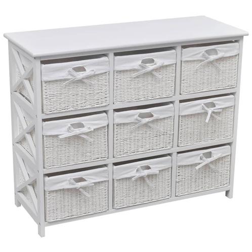 vidaXL Armoire de rangement Blanc, Maison & Meubles, Armoires | Autre, Neuf, Envoi