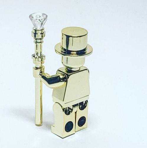 Lego Minifiguur - Minifigures - Chrome Gold Plated Mr Gold, Kinderen en Baby's, Speelgoed | Duplo en Lego