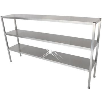 Rvs etagère 3 hoog 1100x350x900 mm beschikbaar voor biedingen