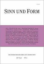 Sinn und Form 4/2017 (Sinn und Form/Beiträge zur Literatur), Not specified, Verzenden