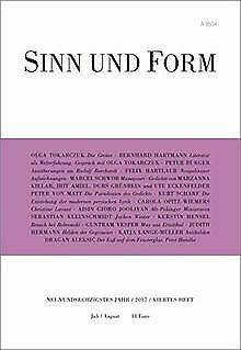 Sinn und Form 4/2017 (Sinn und Form/Beiträge zur Literatur), Livres, Livres Autre, Envoi