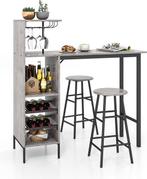 2eChoix | Table de bar industrielle pour 2 personnes avec, Ophalen of Verzenden, Nieuw