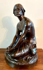 Ferdinand Barbedienne - Henri Chapu (1833-1891) - sculptuur,, Antiek en Kunst