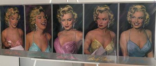 Phil Stern - Five times Marilyn colored by Del Greger, Antiek en Kunst, Kunst | Tekeningen en Fotografie