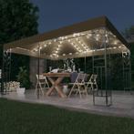 vidaXL Tonnelle avec double toit et lumières LED 3x4 m, Jardin & Terrasse, Neuf, Verzenden