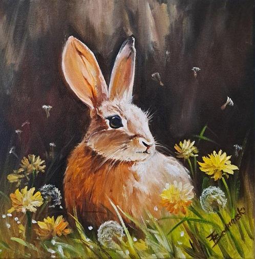 Tomasz Bednarski (1965) - Bunny, Antiek en Kunst, Kunst | Schilderijen | Klassiek